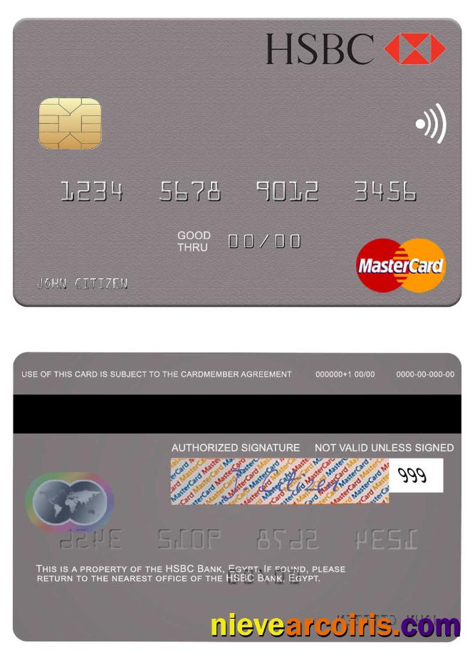 Egypt HSBC Bank mastercard